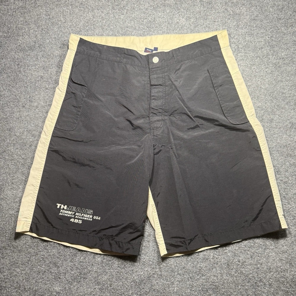 Vintage TH Jeans "Authentic Beachwear" nylon board shorts